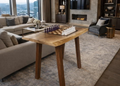 Handcrafted Solid Walnut Chess Table – One of a Kind