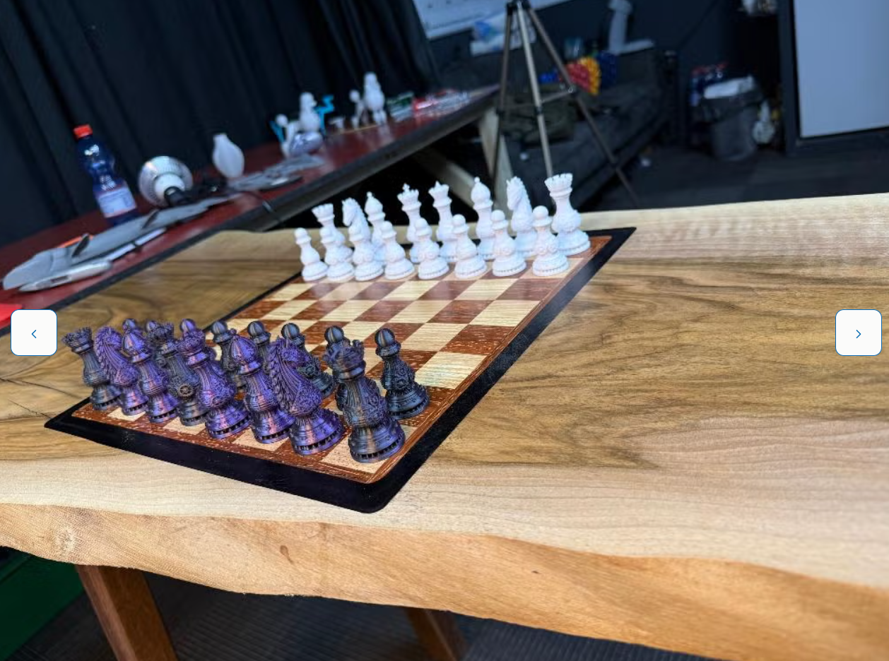Handcrafted Solid Walnut Chess Table – One of a Kind