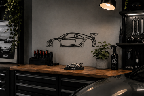 Audi R8 – 3D Printed Car Silhouette Wall Art