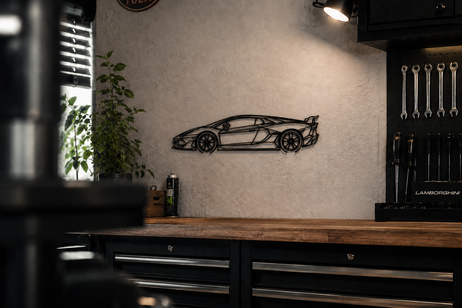 Lamborghini Aventador SVJ – 3D Printed Car Silhouette
