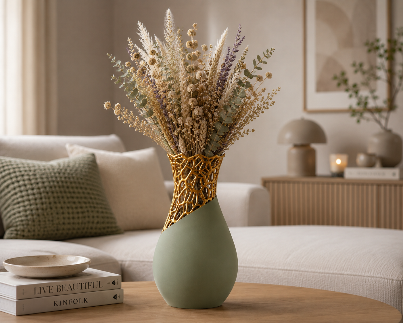 Sculptural Voronoi Vase