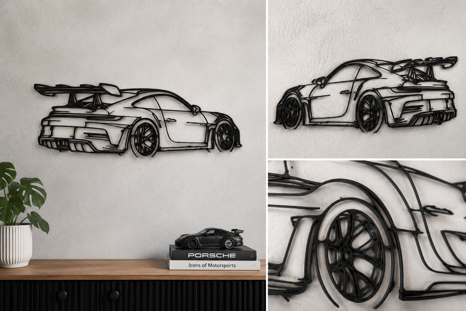 Porsche 911 GT3 RS – 3D Printed Car Silhouette