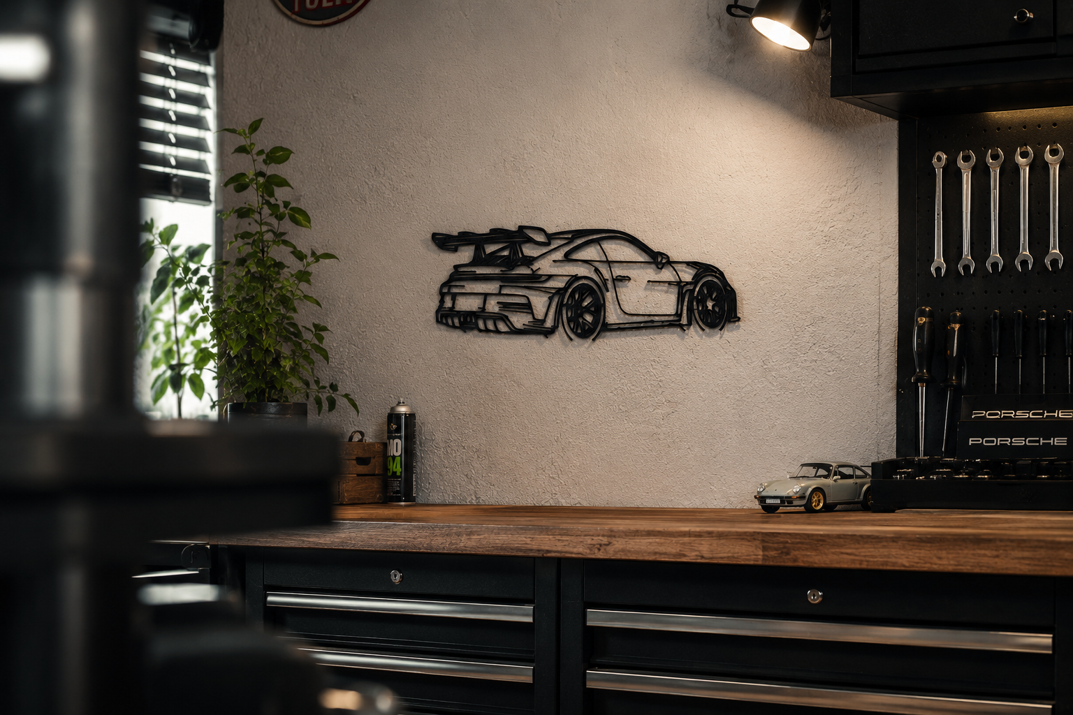 Porsche 911 GT3 RS – 3D Printed Car Silhouette