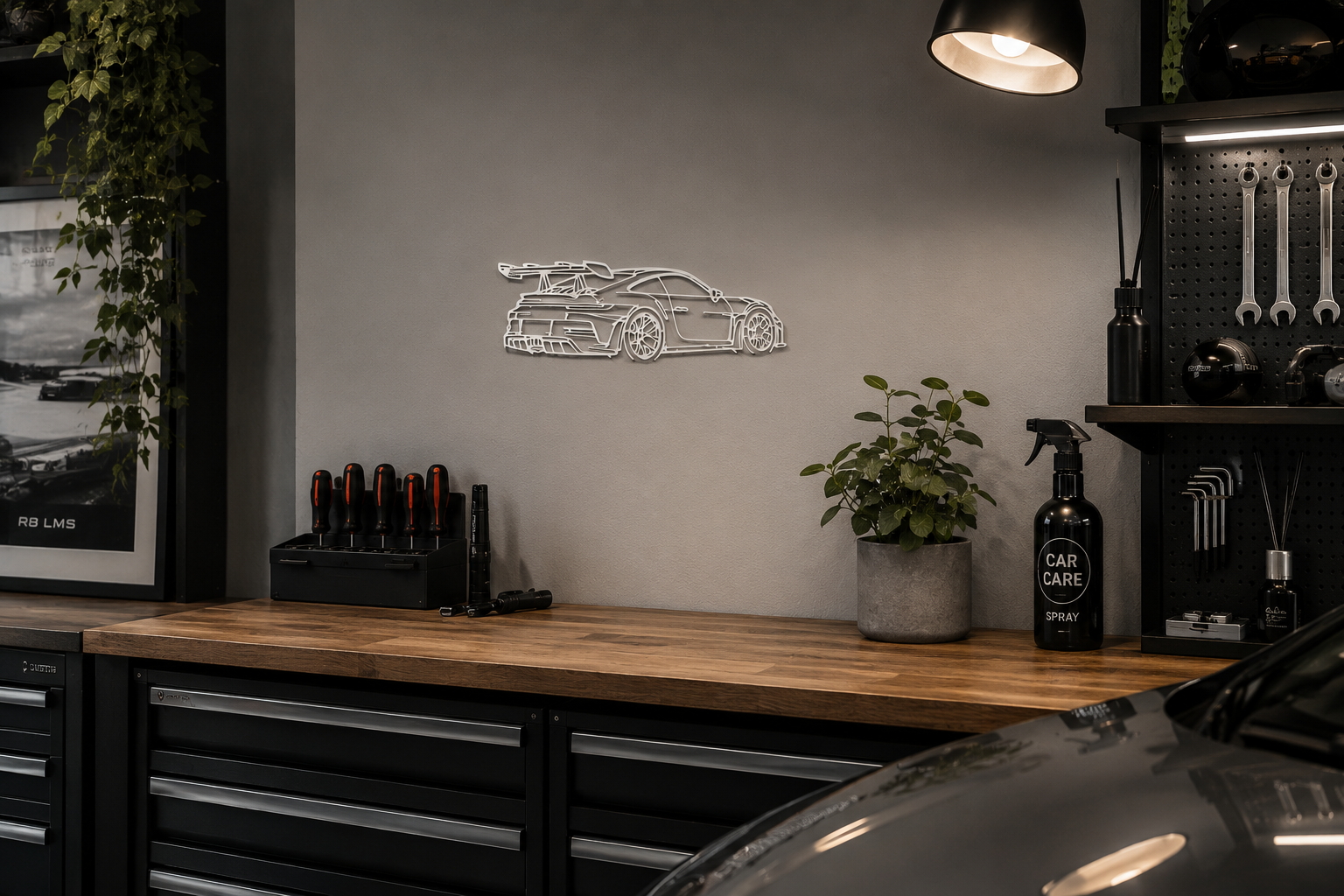 Porsche 911 GT3 RS – 3D Printed Car Silhouette